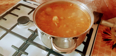 Суп харчо с орехами по-грузински